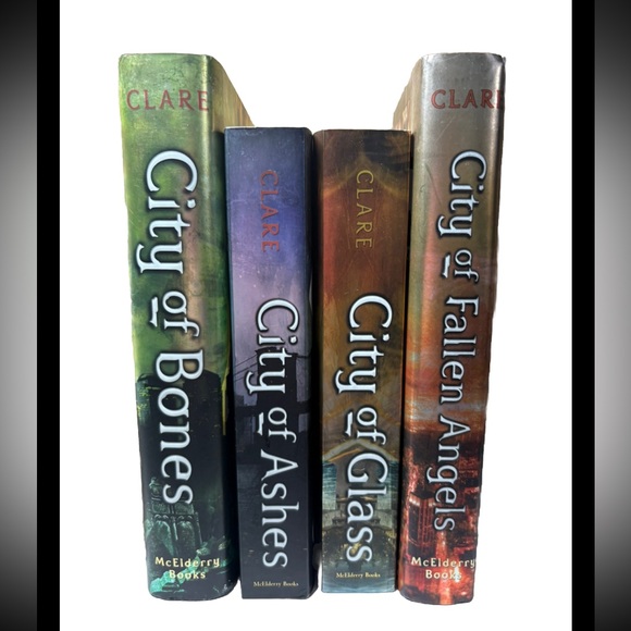The Mortal Instruments Lot 4 Books 1-4 Cassandra Clare City Of Bones Ashes Glass - Picture 1 of 14